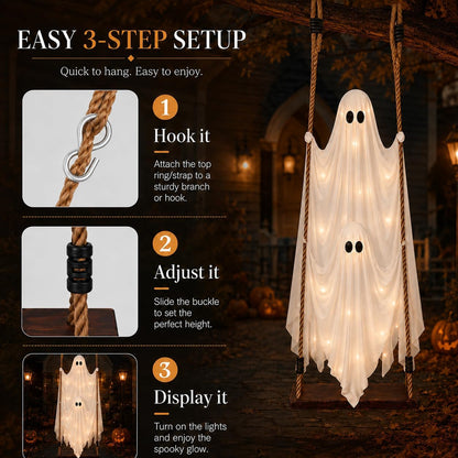 Hanging Ghost Decorations Outdoor
